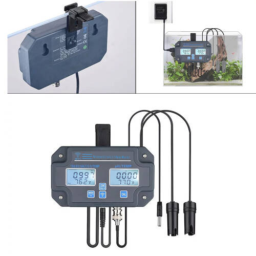 AEK-tech 6'sı Birarada WiFi Su Kalitesi Test Ölçüm Cihazı PH/EC/TDS/SALT/G.S/ Temp - 5