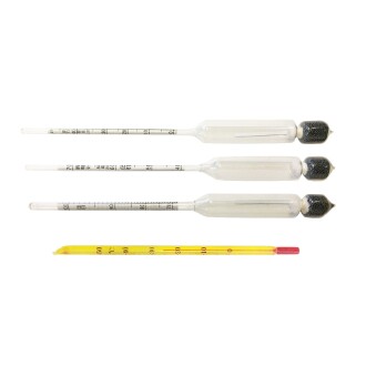 AEK-Tech Ahşap Kutulu Alkolmetre ve Mezür Seti 0-40-70-100 - 9