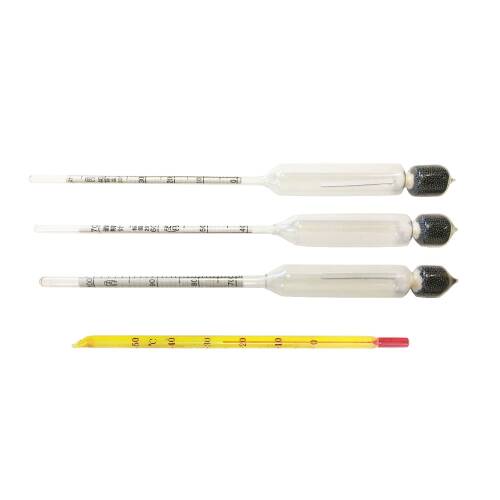 AEK-Tech Ahşap Kutulu Alkolmetre ve Mezür Seti 0-40-70-100 - 9