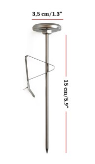 AEK-Tech Büyük Barista Paslanmaz Gıda Süt Termometresi Yoğurt Mayalama Hızlı Tepki - 4