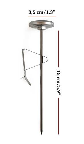 AEK-Tech Büyük Barista Paslanmaz Gıda Süt Termometresi Yoğurt Mayalama Hızlı Tepki - 4