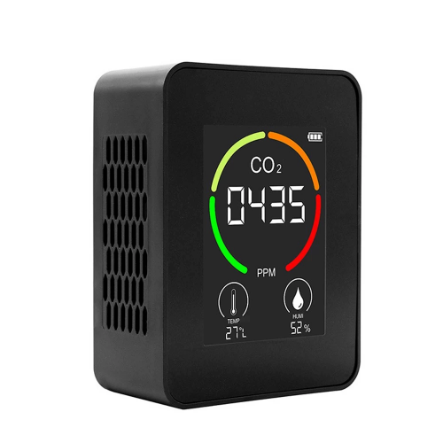 AEK-Tech CO2 Dedektörü Taşınabilir 400-6000ppm Ev Ofis Sera Hava Kalitesi Ölçüm Cihazı Şarjlı - 2