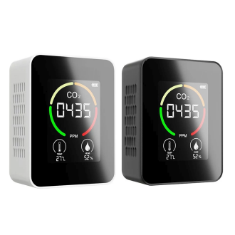AEK-Tech CO2 Dedektörü Taşınabilir 400-6000ppm Ev Ofis Sera Hava Kalitesi Ölçüm Cihazı Şarjlı - 6