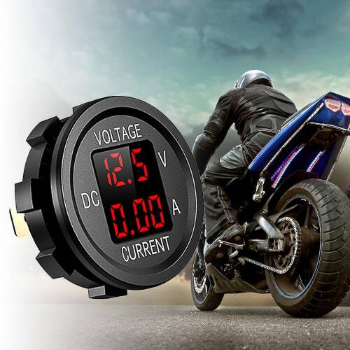 AEK-Tech DC12V/24V Dijital Voltmetre Ampermetre - 6