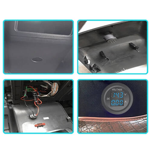 AEK-Tech DC12V/24V Dijital Voltmetre Ampermetre - 9