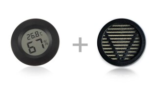 AEK-Tech Dijital Humidor Termometre Nem Ölçer ve Nemlendirici Haznesi Seti - 1