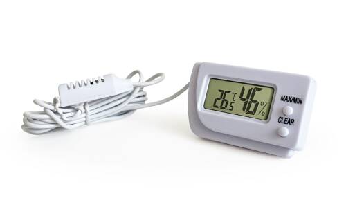 AEK-Tech Dijital Min-Max Prob Termometre Nem Ölçer Beyaz - 7