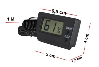 AEK-Tech Dijital Min-Max Problu Nem Ölçer Higrometre - 4
