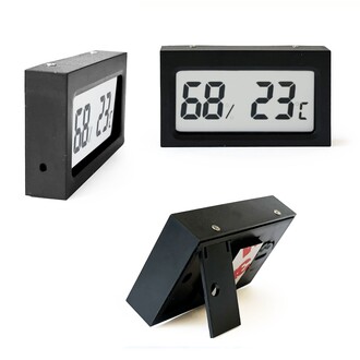 AEK-Tech Dijital Nem Ölçer Termometre (siyah) - Thumbnail