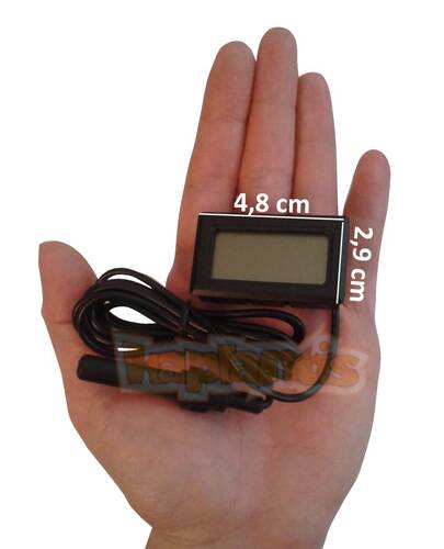 AEK-Tech Dijital Problu Nem Ölçer Termometre (siyah)