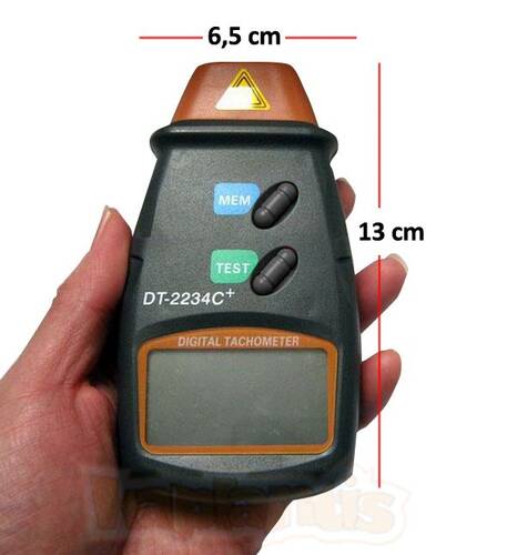 AEK-Tech DT2234-C Non-Contact Digital Laser Tachometer - 7