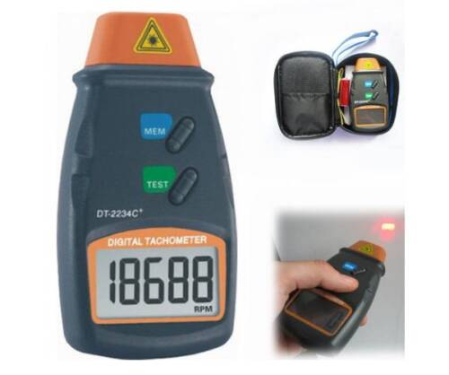 AEK-Tech DT2234-C Non-Contact Digital Laser Tachometer - 1