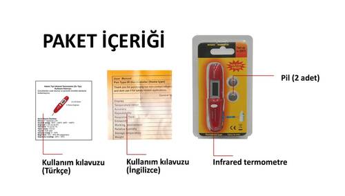 AEK-Tech DT8220 Kalem Tip Infrared Termometre