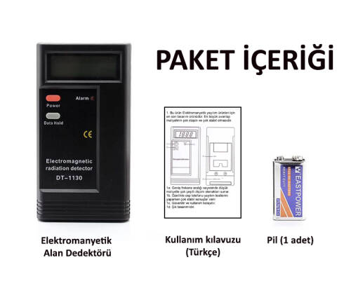 AEK-Tech Elektromanyetik Alan Radyasyon Ölçer Dedektör - 8