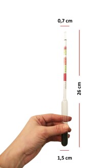 AEK-Tech Hidrometre 250ml Mezür ve Vinometre Seti - 2