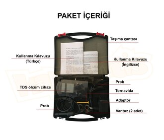 AEK-Tech KL-02636 Sürekli Su Kalite PH EC TDS Ölçüm Cihazı - Thumbnail