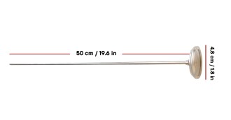 AEK-Tech Kompost Toprak Termometresi 50cm Uzun Prob Gri - 5