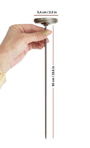 AEK-Tech Kompost Toprak Termometresi 50cm Uzun Prob - 4