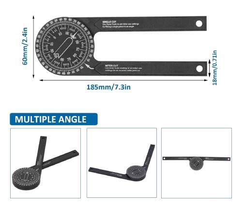 AEK-Tech Mekanik Hassas Açı Ölçer İletki - 4