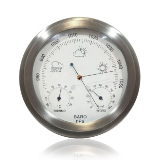 AEK-Tech Mechanic Barometer Metal Body Big White