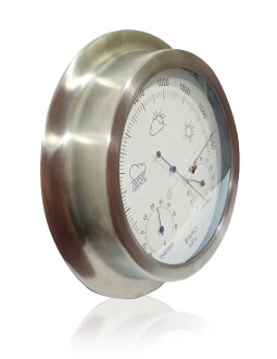 AEK-Tech Mekanik İbreli Barometre Metal Gövde Büyük Beyaz - 5