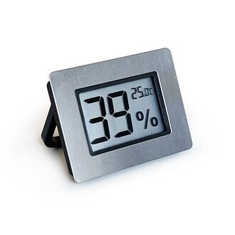 AEK-Tech - Metal Frame Digital Hygrometer Thermometer Humidity Meter special for Humidor Cigar Box