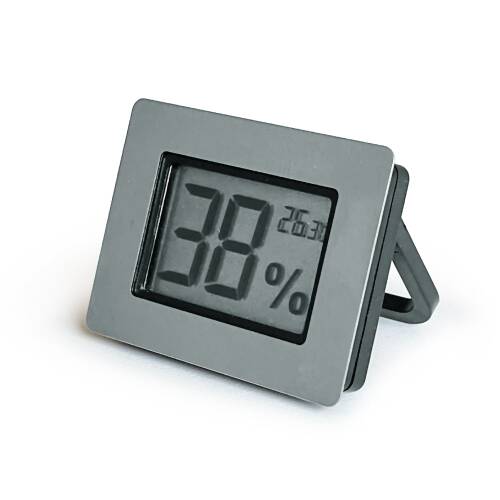 AEK-Tech Metal Çerçeve Dijital Higrometre Termometre Nem Ölçer Humidor Puro Kutusu - 2