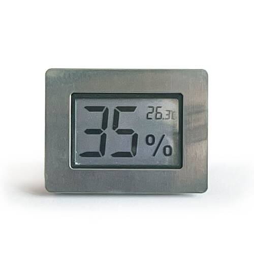 AEK-Tech Metal Çerçeve Dijital Higrometre Termometre Nem Ölçer Humidor Puro Kutusu - 4