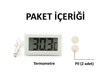 AEK-Tech Mini Dijital Prob Termometre (beyaz) - 8