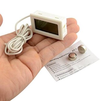 AEK-Tech Prob Nem Ölçer Termometre (Beyaz) Kuluçka Sera Teraryum - 4