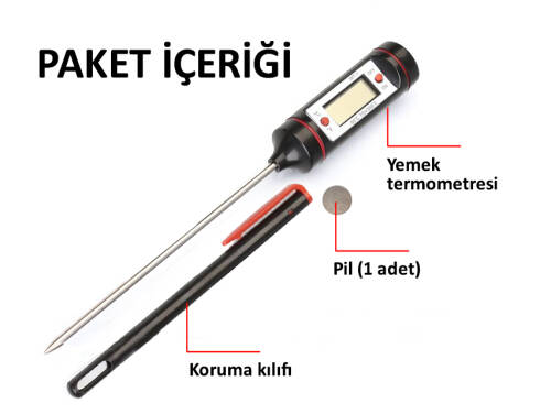 AEK-Tech WT-1 Dijital Saplamalı Yemek Termometresi - 6