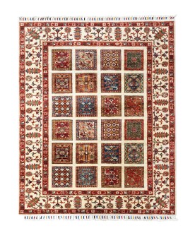 Afgan Binbirgece El Dokuması  Yün Halı 147x206 