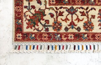 Afgan Binbirgece El Dokuması  Yün Halı 147x206 - 8