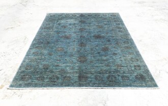 Afgan Kendinden Desenli Hürrem Kamgar Yünü El Dokuma Halı 171 x 233 - 5