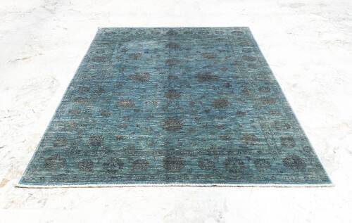 Afgan Kendinden Desenli Hürrem Kamgar Yünü El Dokuma Halı 171 x 233 - 5