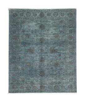 Handicraft - Afghan Hurrem Hidden Pattern Handwoven Carpet Kamgar Wool 171x233 (5.6' x 7.6')