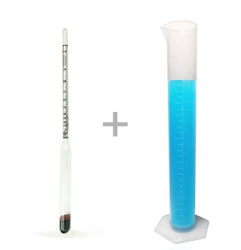 Alla Dual 0-100 Alkolmetre ve Arco 250ml Plastik Mezür Seti - 1