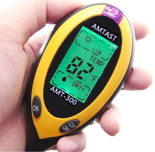 AMTAST 4 Parametre Toprak PH Nem Isı Işık Ölçer - 6