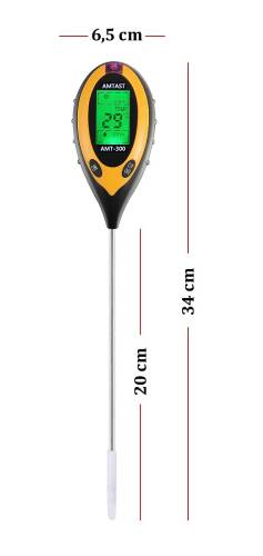 AMTAST 4 Parametre Toprak PH Nem Isı Işık Ölçer - 7