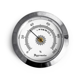 Analog Hygrometer for Humidor White 50mm