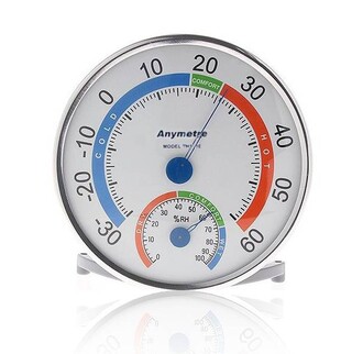 Anymetre - Anymetre TH101E Analog Mechanic Thermometer Hygrometer Moisture