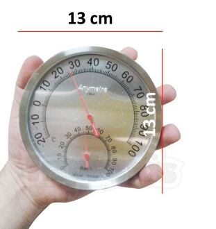 Anymetre TH600B Termometre Nem Ölçer Higrometre Paslanmaz Çelik Metal Gövde - 5