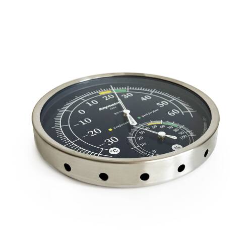 Anymetre TH603 Termometre Nem Ölçer Higrometre Paslanmaz Çelik Metal Çerçeve - 10