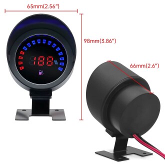 Araç Motorsiklet Kamyon LED Su Sıcaklık Göstergesi Alarmlı Dijital 12/24V - 4