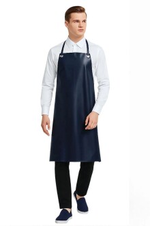 Asit ve Kimyasal İş Önlüğü PVC Laboratuvar Su Geçirmez Önlük Lacivert