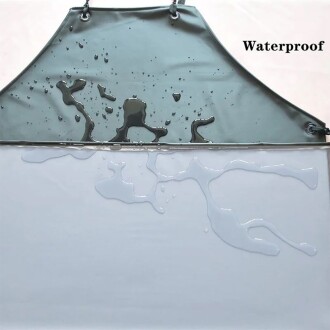 Asit ve Kimyasal İş Önlüğü PVC Laboratuvar Su Geçirmez Önlük Lacivert - 7