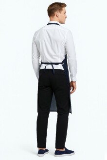 Asit ve Kimyasal İş Önlüğü PVC Laboratuvar Su Geçirmez Önlük Lacivert - 2