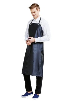 Asit ve Kimyasal İş Önlüğü PVC Laboratuvar Su Geçirmez Önlük Lacivert - 5