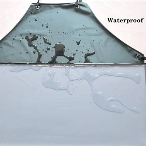 Asit ve Kimyasal İş Önlüğü PVC Laboratuvar Su Geçirmez Önlük Lacivert - 7