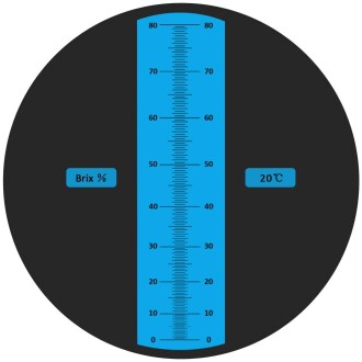 ATC 0-80 Şeker Yoğunluk Ölçer Brix Refraktometre - 2